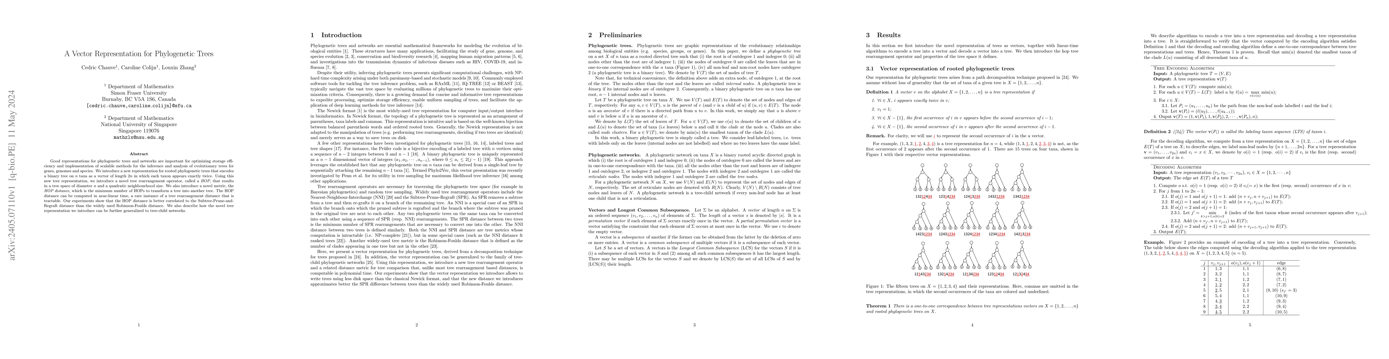 Thumbnail for A Vector Representation for Phylogenetic Trees