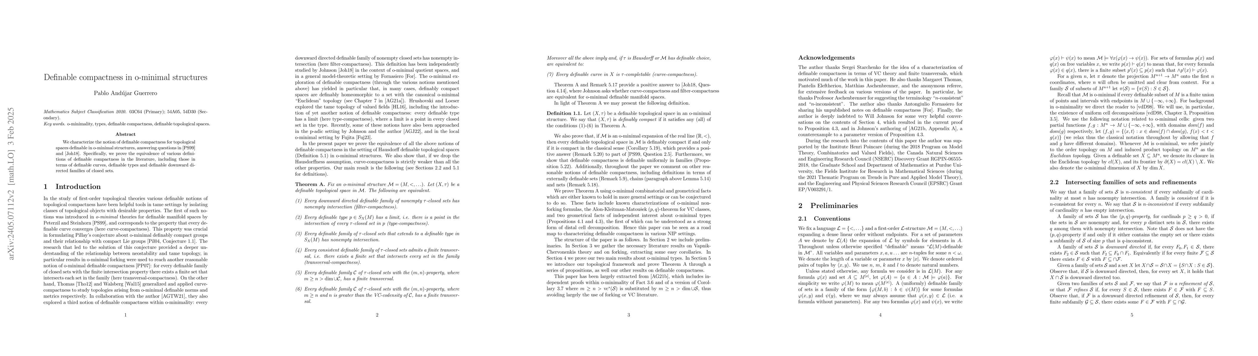 Thumbnail for Definable compactness in o-minimal structures