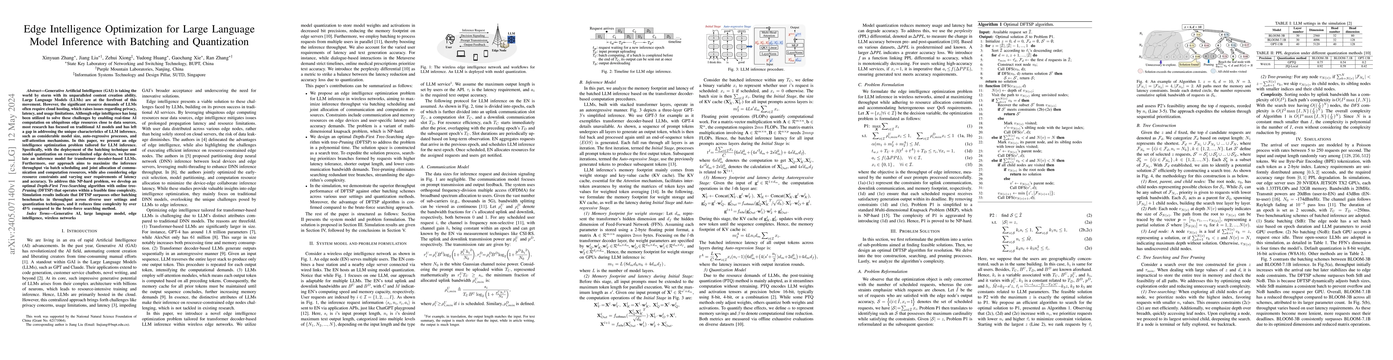 Thumbnail for Edge Intelligence Optimization for Large Language Model Inference with
  Batching and Quantization