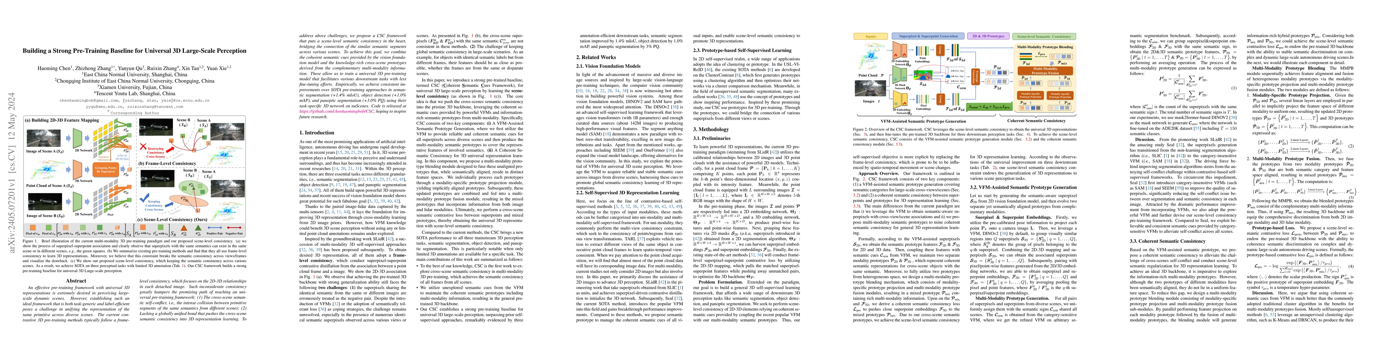 Thumbnail for Building a Strong Pre-Training Baseline for Universal 3D Large-Scale
  Perception