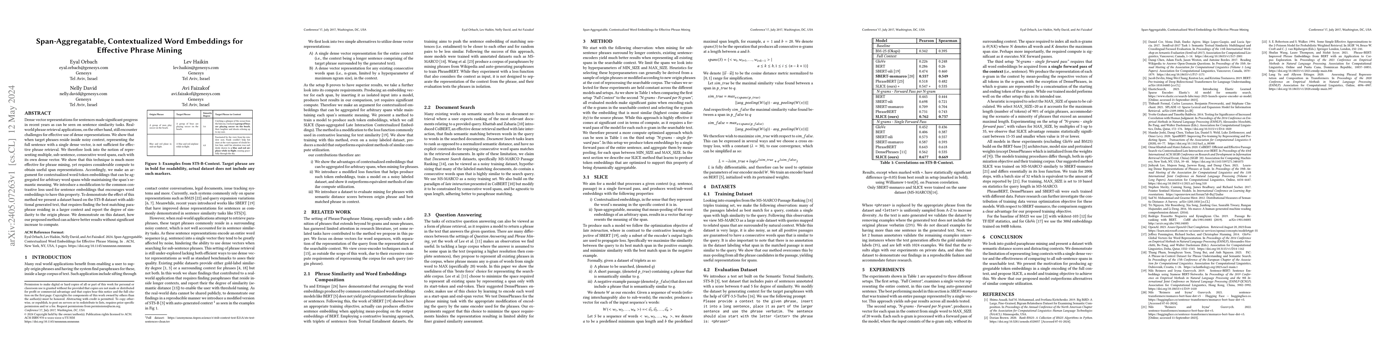 Thumbnail for Span-Aggregatable, Contextualized Word Embeddings for Effective Phrase
  Mining