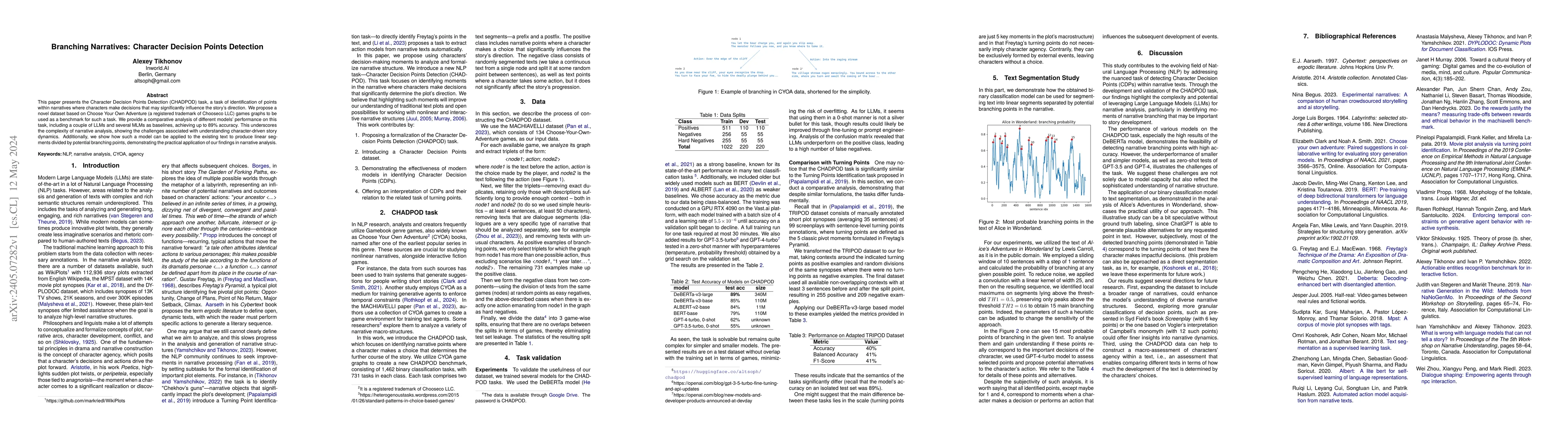 Thumbnail for Branching Narratives: Character Decision Points Detection