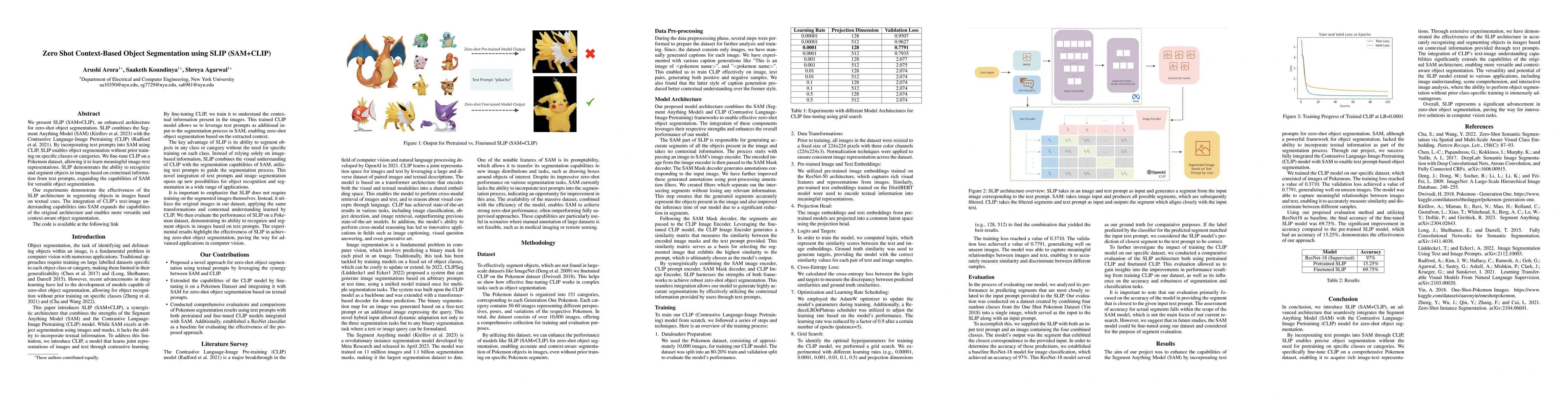 Thumbnail for Zero Shot Context-Based Object Segmentation using SLIP (SAM+CLIP)
