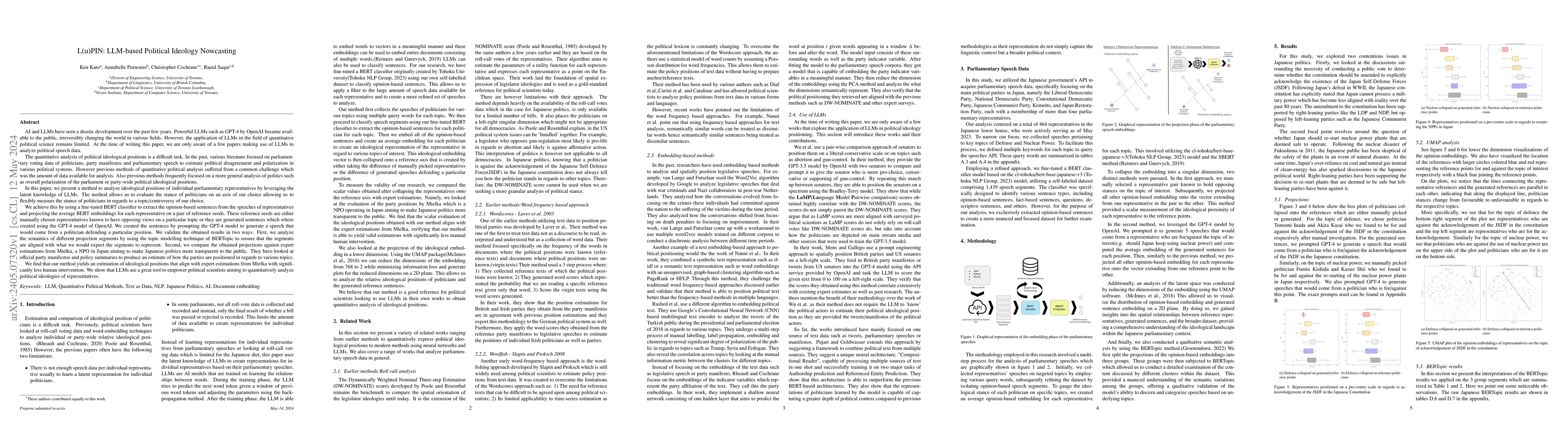 Thumbnail for L(u)PIN: LLM-based Political Ideology Nowcasting