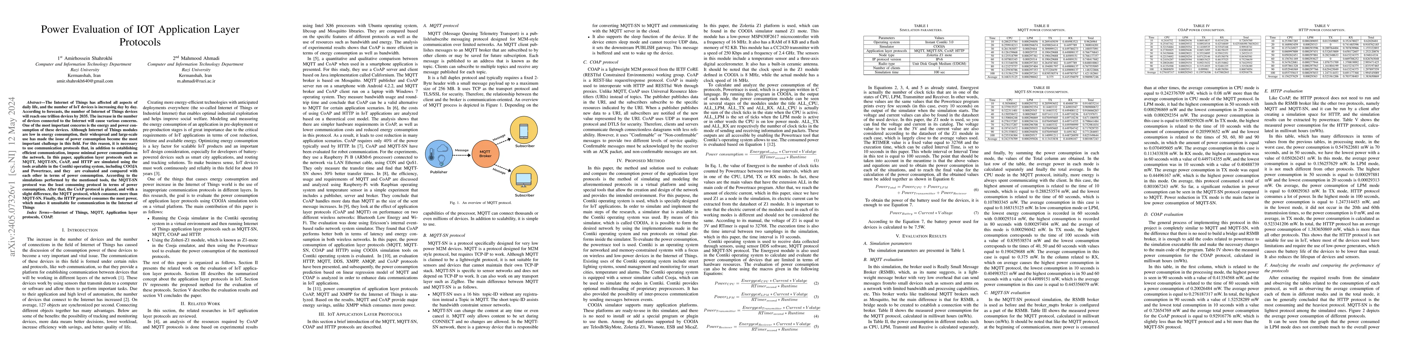Thumbnail for Power Evaluation of IOT Application Layer Protocols