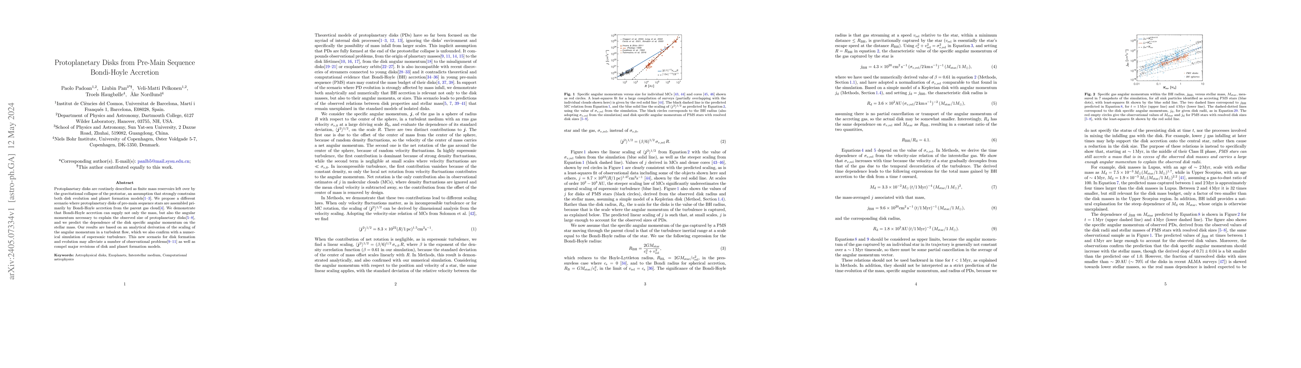 Thumbnail for Protoplanetary Disks from Pre-Main Sequence Bondi-Hoyle Accretion