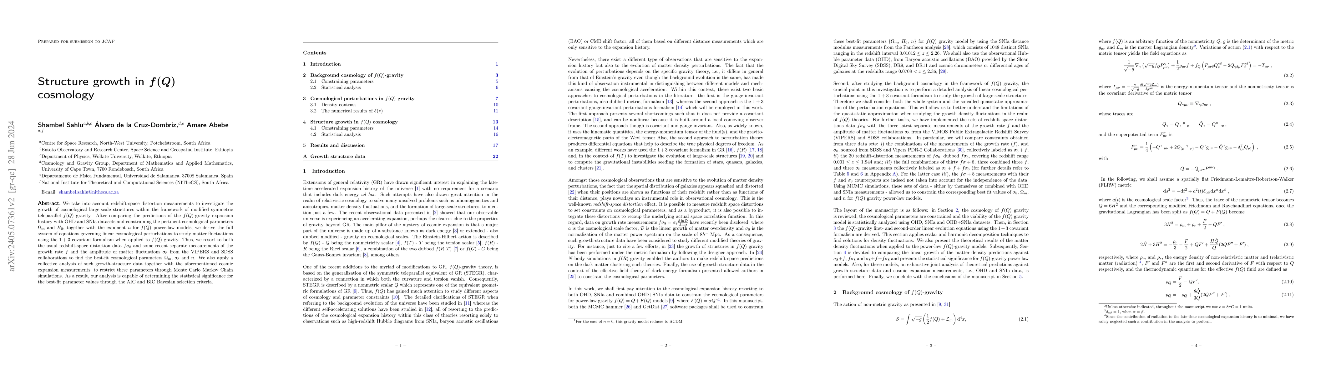 Thumbnail for Structure growth in $f(Q)$ cosmology