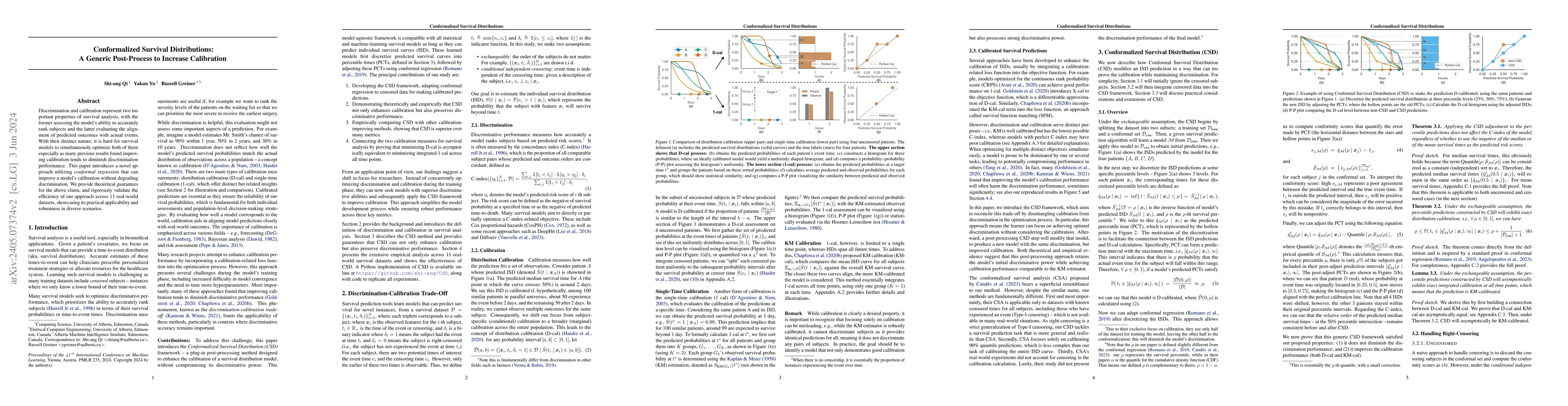 Thumbnail for Conformalized Survival Distributions: A Generic Post-Process to Increase
  Calibration