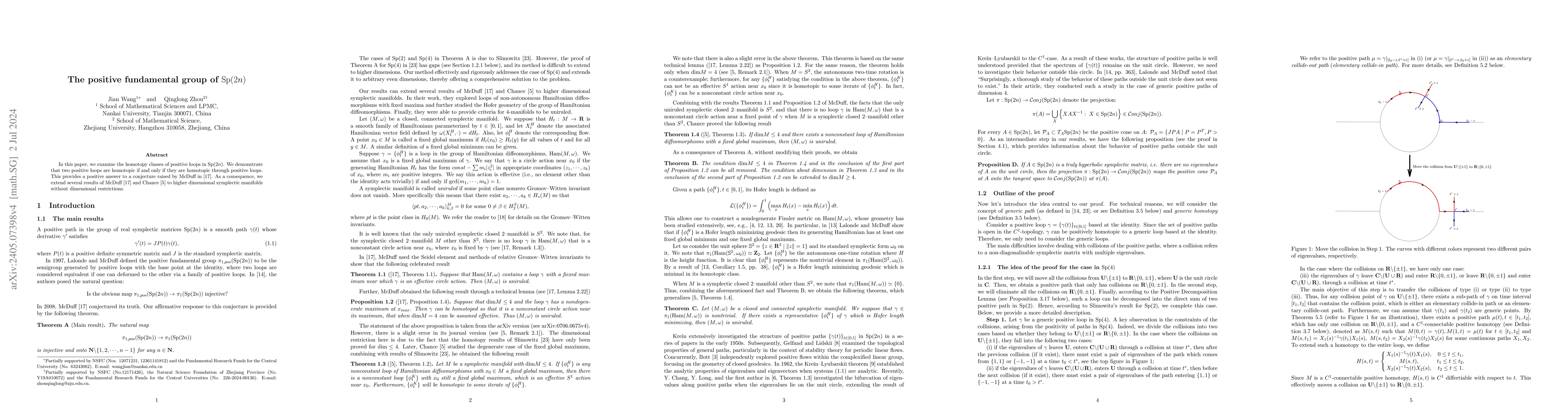 Thumbnail for The positive fundamental group of ${\rm Sp}(2n)$