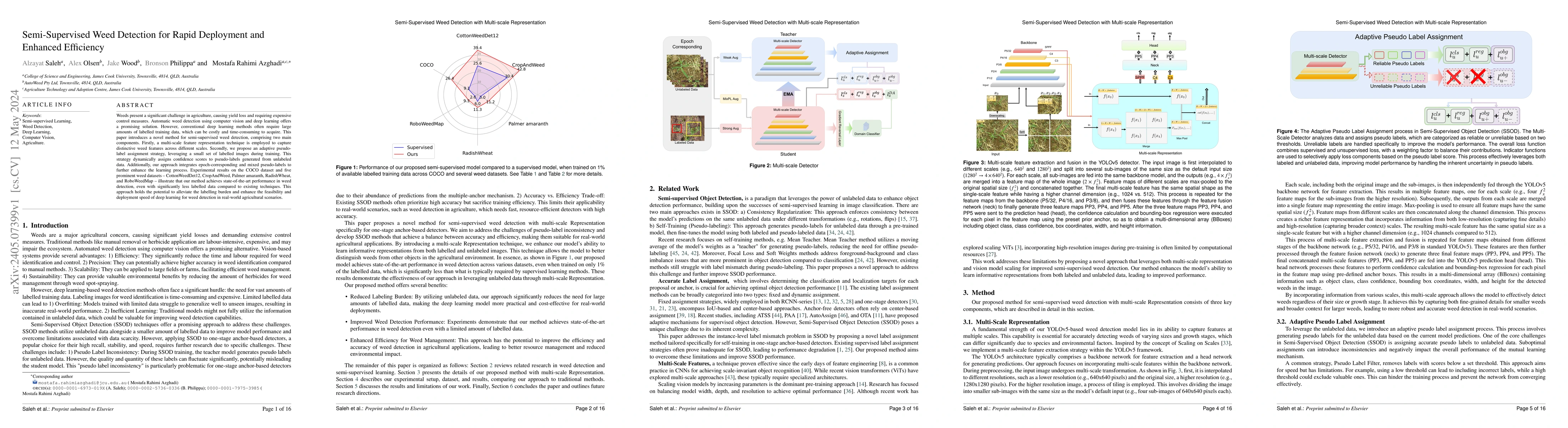 Thumbnail for Semi-Supervised Weed Detection for Rapid Deployment and Enhanced
  Efficiency