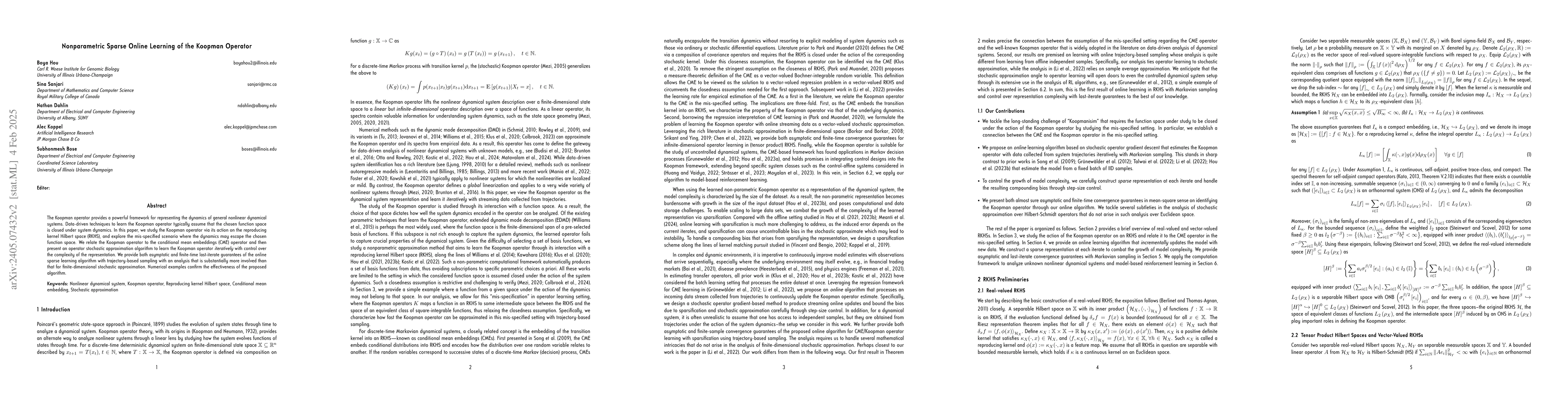 Thumbnail for Compressed Online Learning of Conditional Mean Embedding