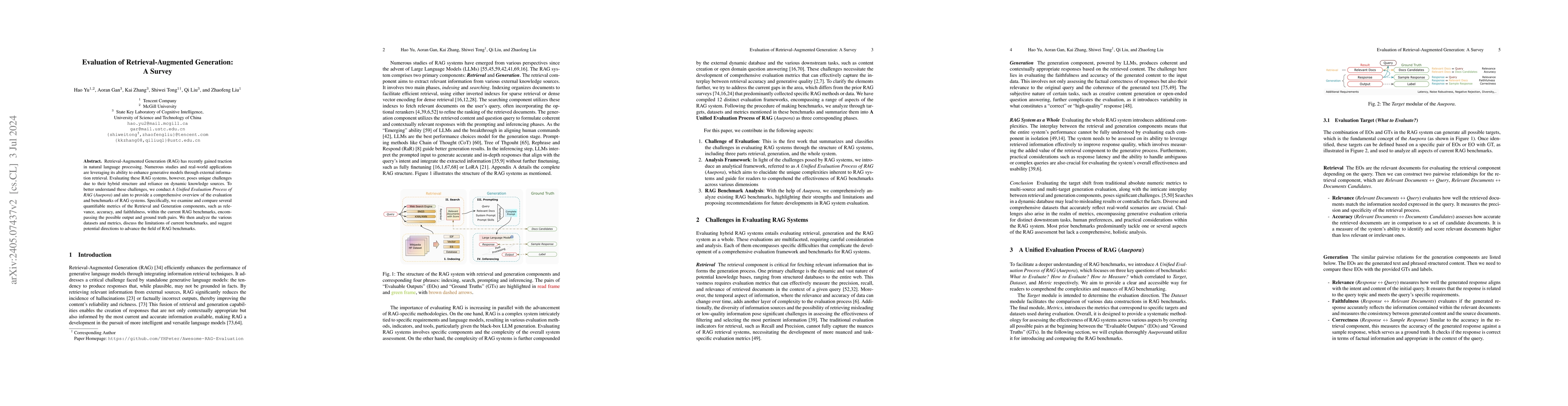 Thumbnail for Evaluation of Retrieval-Augmented Generation: A Survey