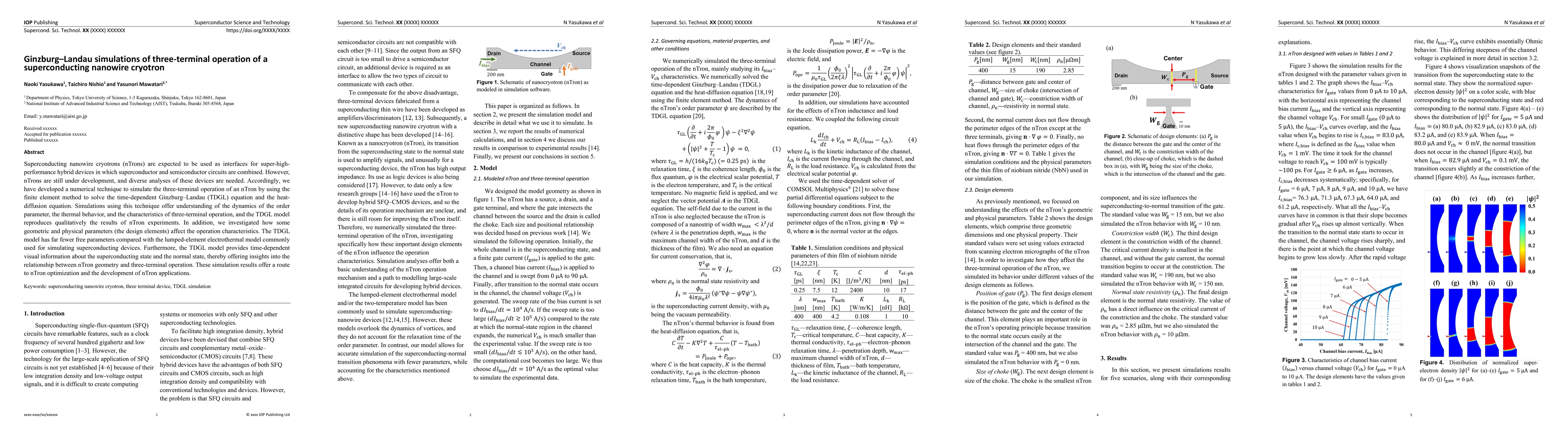 Thumbnail for Ginzburg-Landau simulations of three-terminal operation of a
  superconducting nanowire cryotron