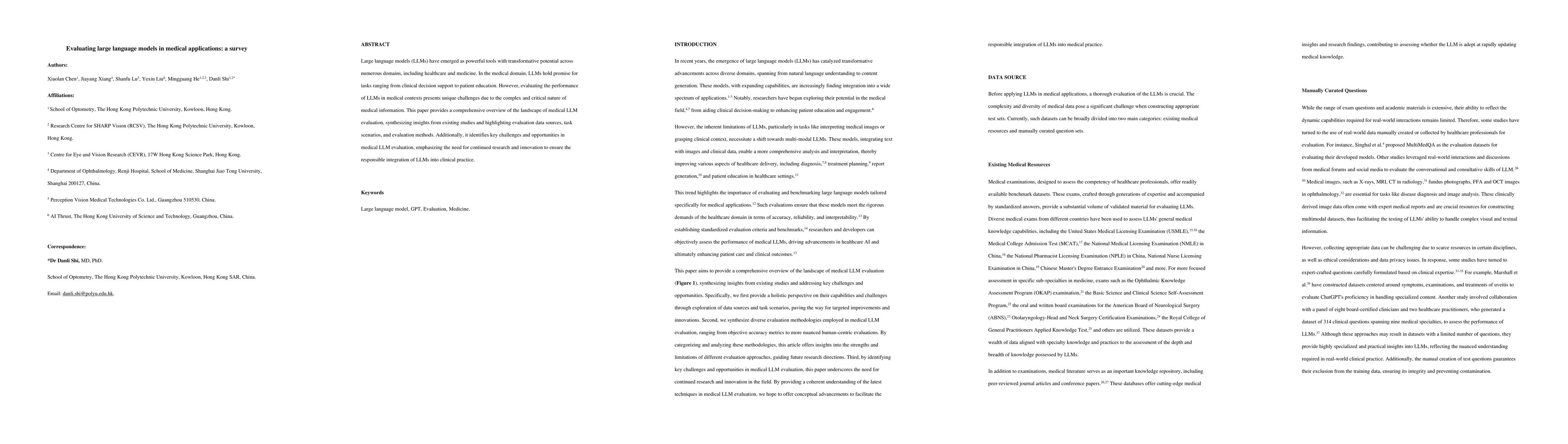 Thumbnail for Evaluating large language models in medical applications: a survey
