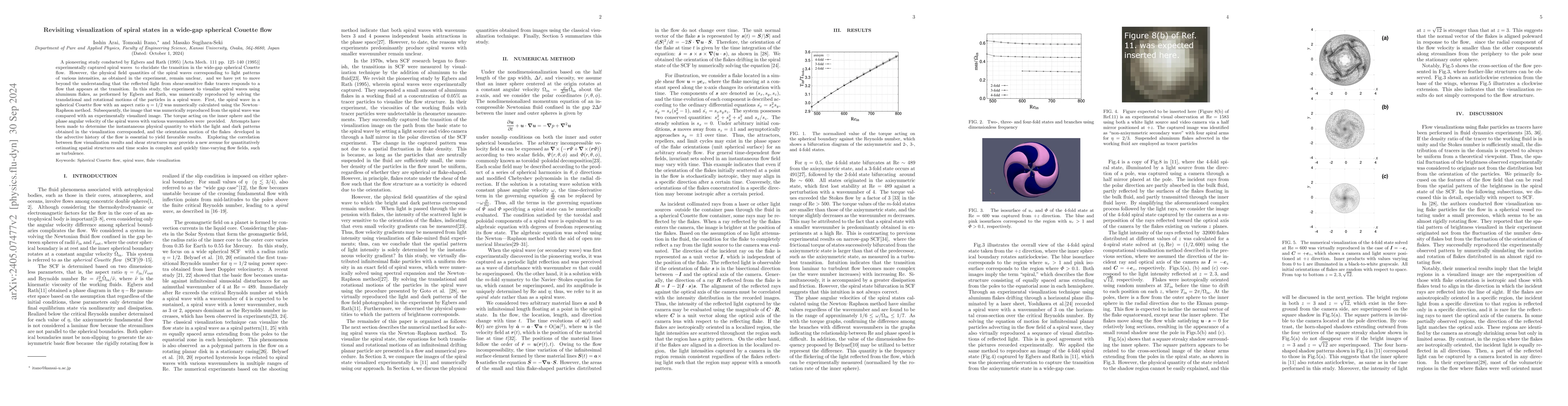 Thumbnail for Revisiting visualization of spiral states in a wide-gap spherical
  Couette flow