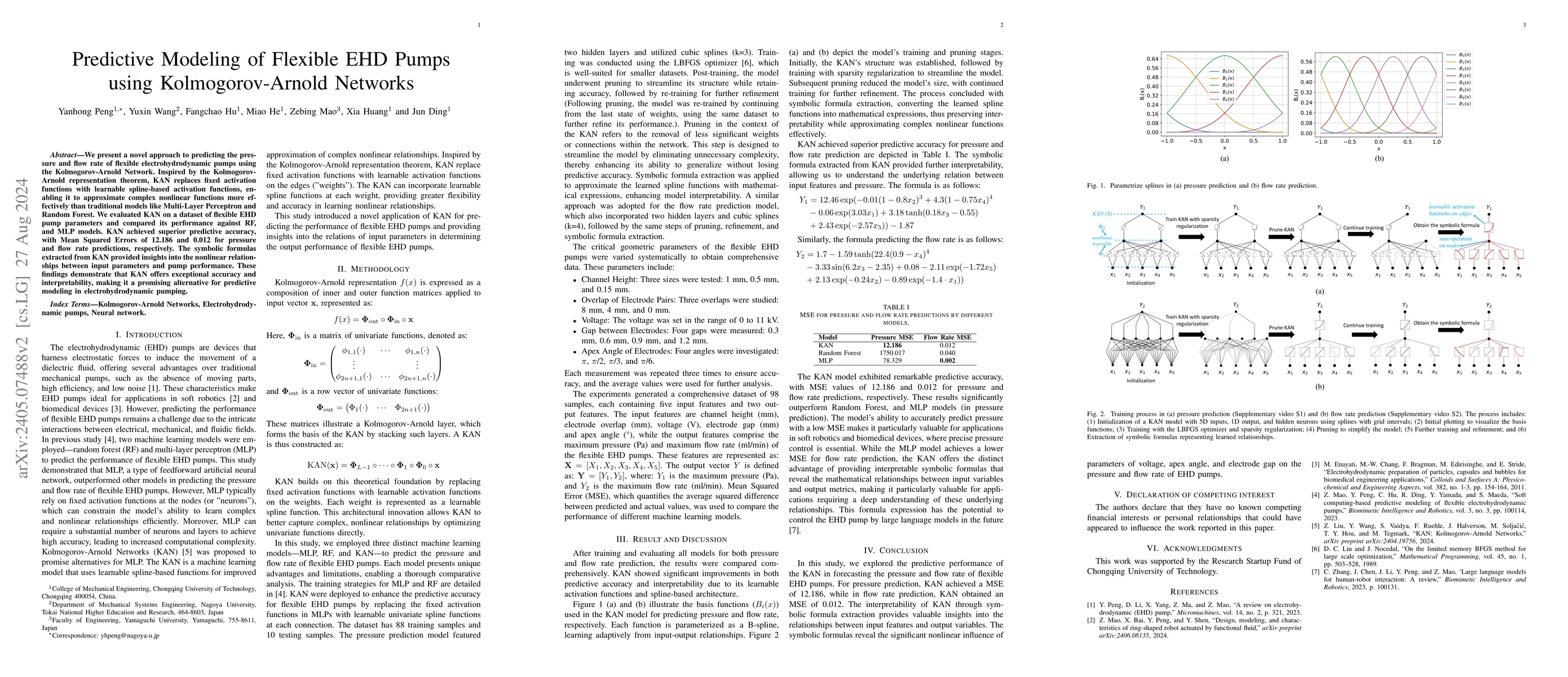 Thumbnail for Predictive Modeling of Flexible EHD Pumps using Kolmogorov-Arnold
  Networks