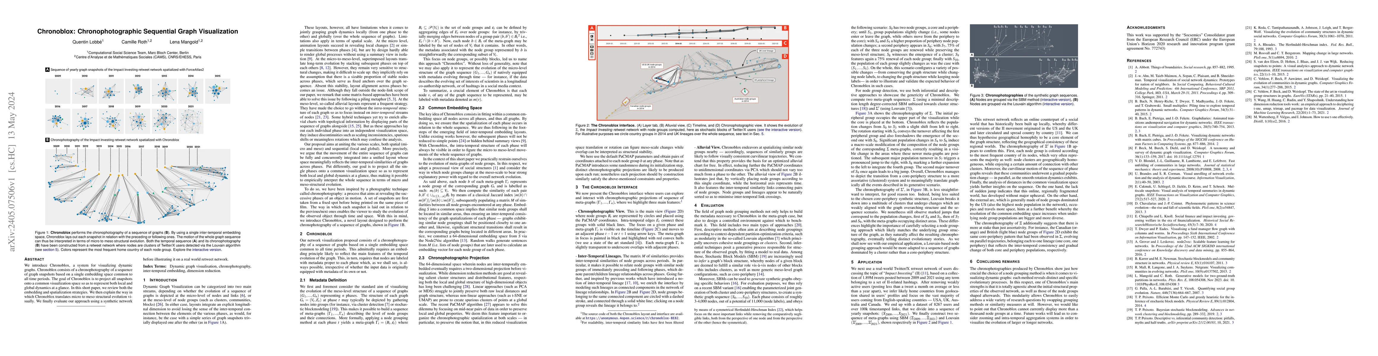 Thumbnail for Chronoblox: Chronophotographic Sequential Graph Visualization