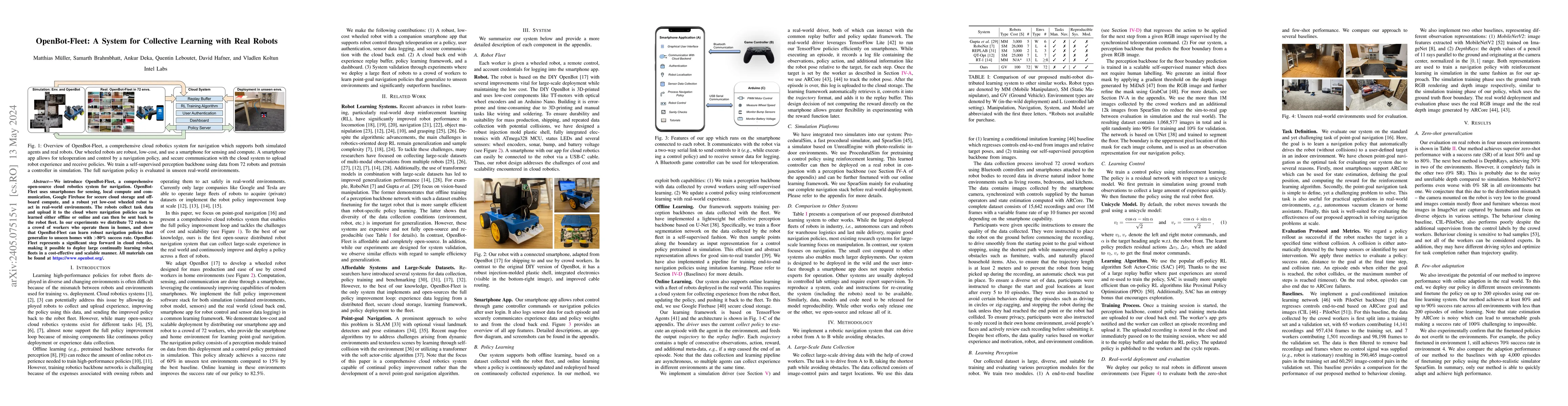 Thumbnail for OpenBot-Fleet: A System for Collective Learning with Real Robots