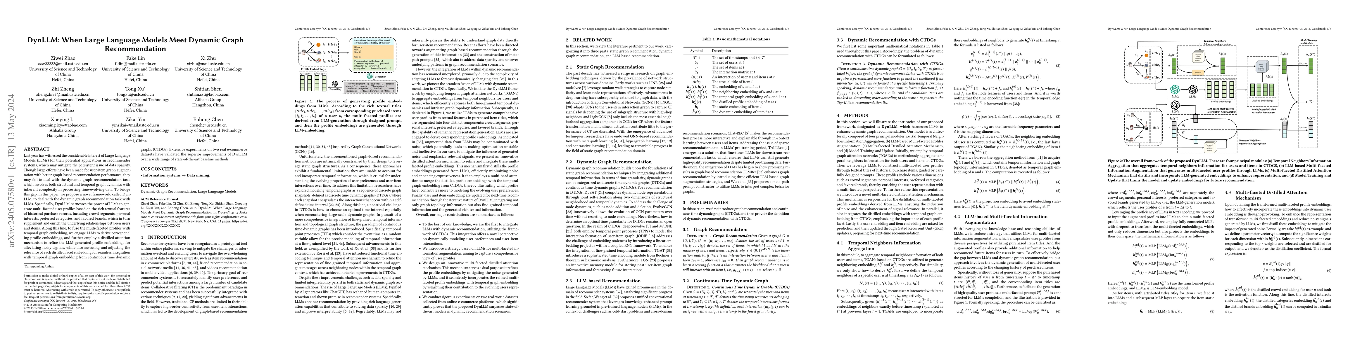 Thumbnail for DynLLM: When Large Language Models Meet Dynamic Graph Recommendation
