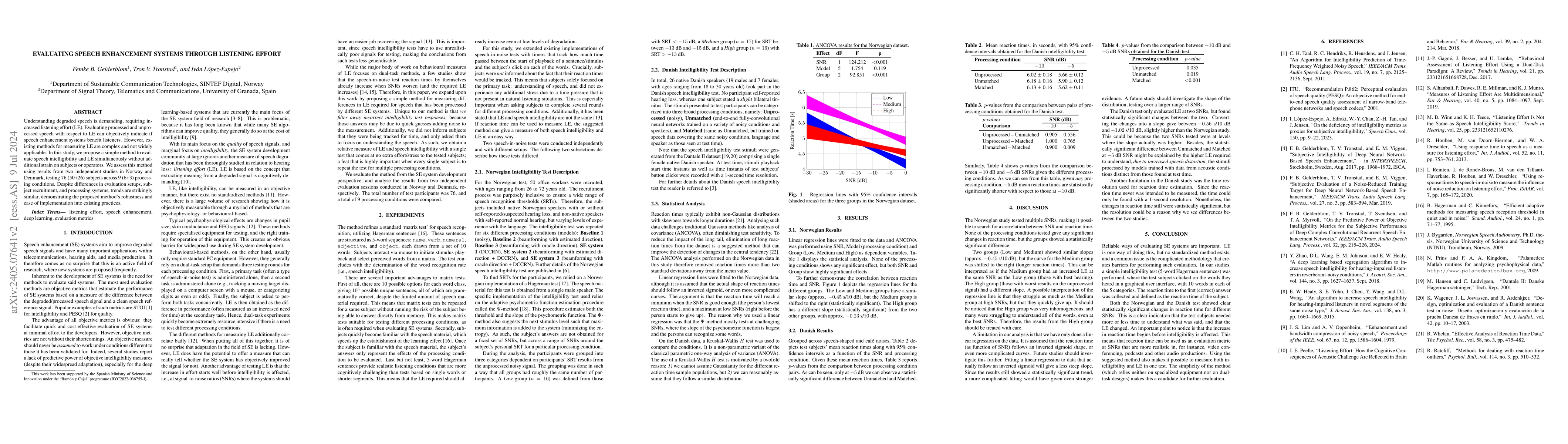 Thumbnail for Evaluating Speech Enhancement Systems Through Listening Effort