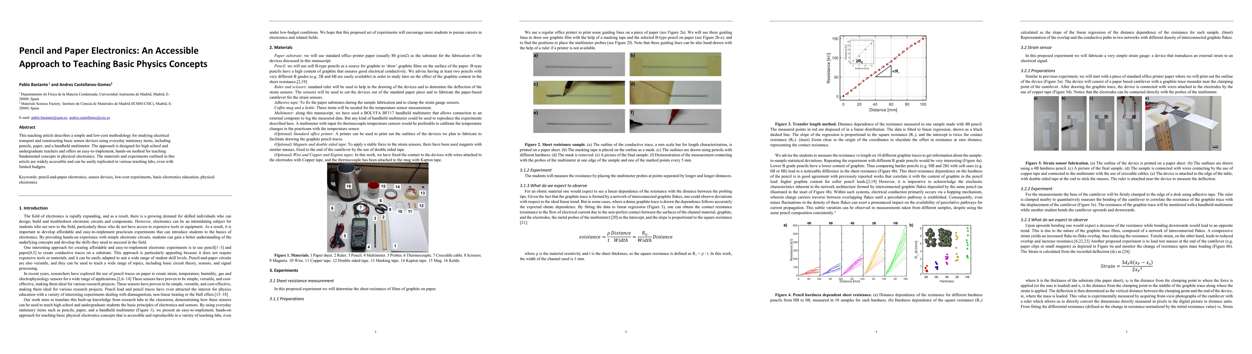 Thumbnail for Pencil and Paper Electronics: An Accessible Approach to Teaching Basic
  Physics Concepts