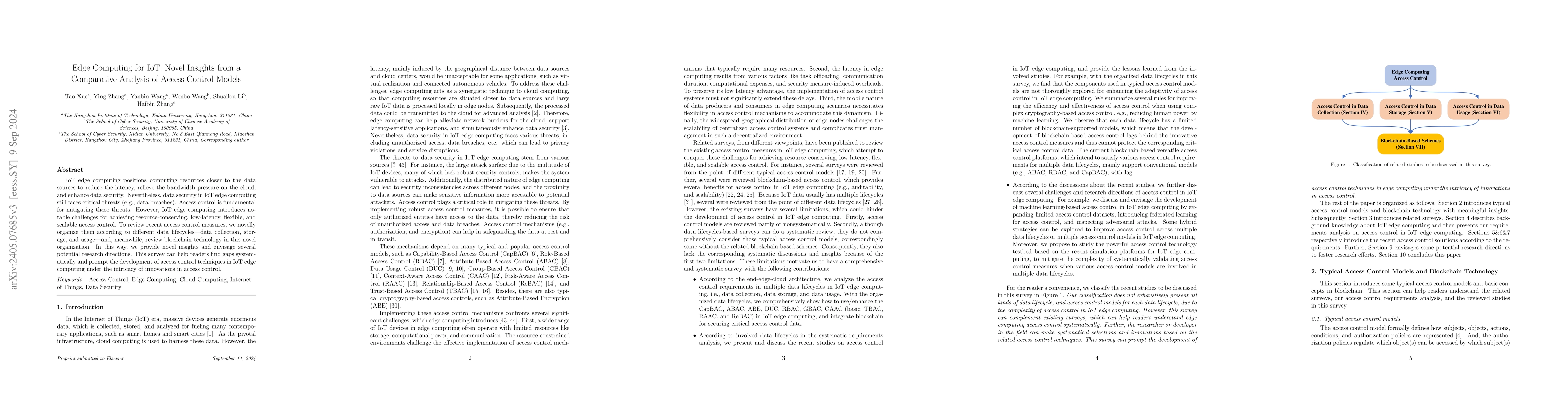 Thumbnail for Comprehensive Analysis of Access Control Models in Edge Computing:
  Challenges, Solutions, and Future Directions