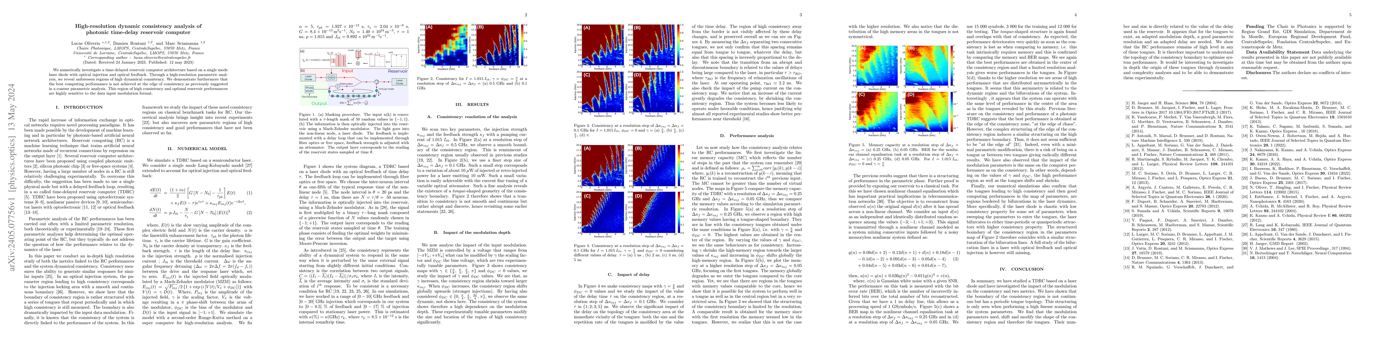 Thumbnail for High-resolution dynamic consistency analysis of photonic time-delay
  reservoir computer