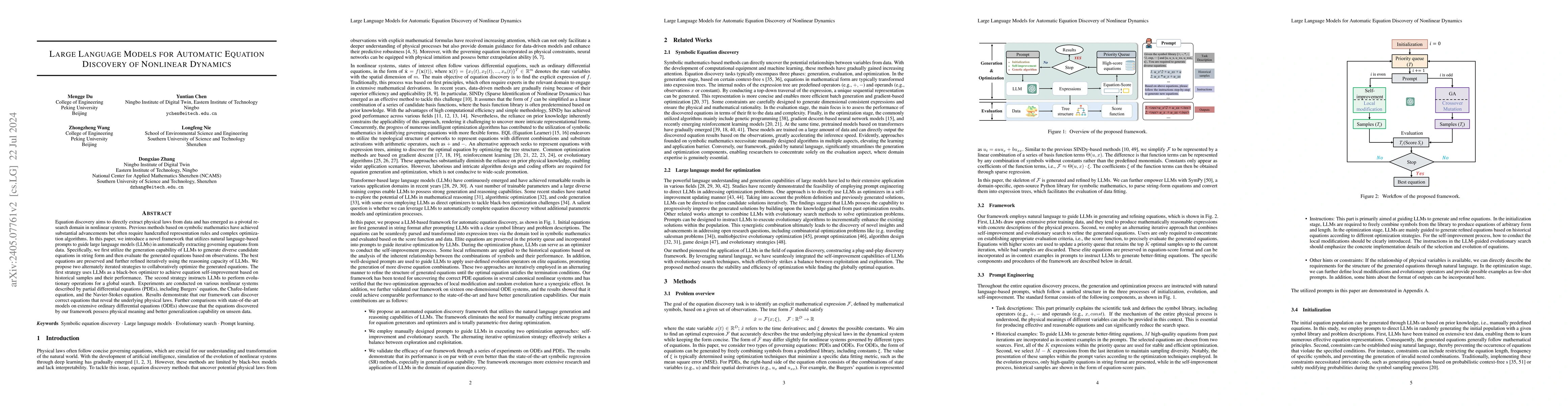 Thumbnail for LLM4ED: Large Language Models for Automatic Equation Discovery