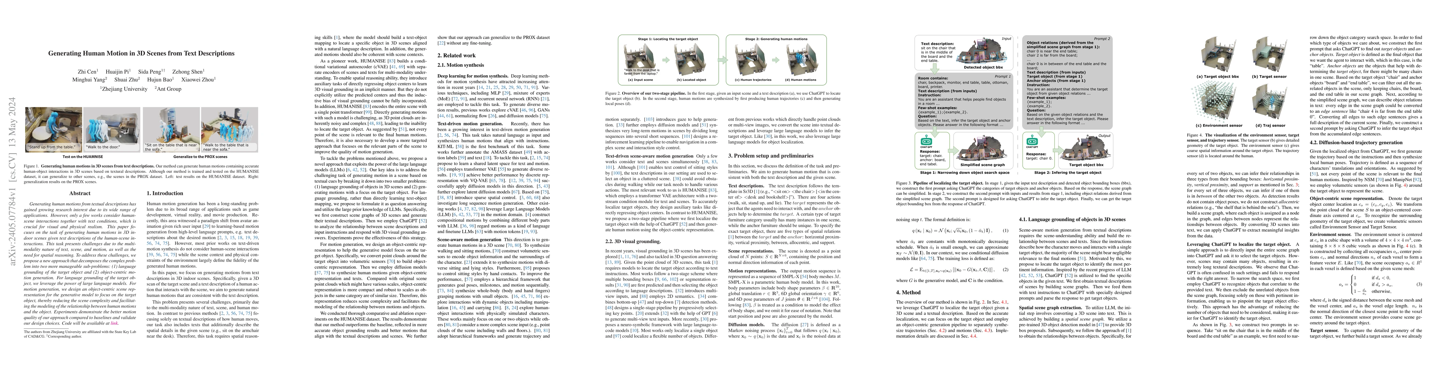 Thumbnail for Generating Human Motion in 3D Scenes from Text Descriptions