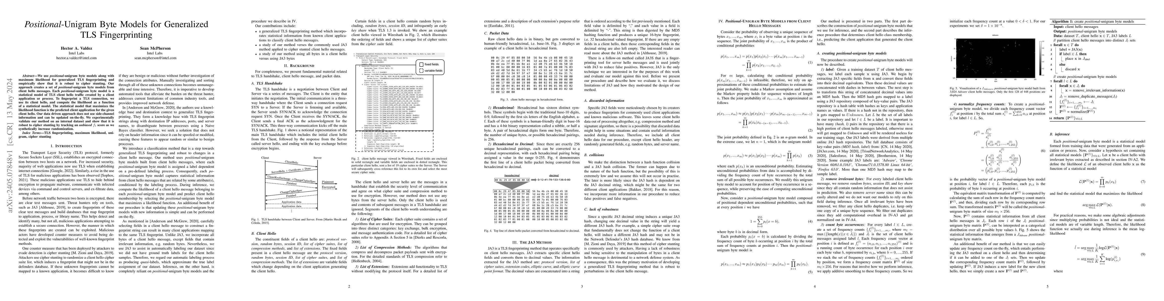 Thumbnail for Positional-Unigram Byte Models for Generalized TLS Fingerprinting