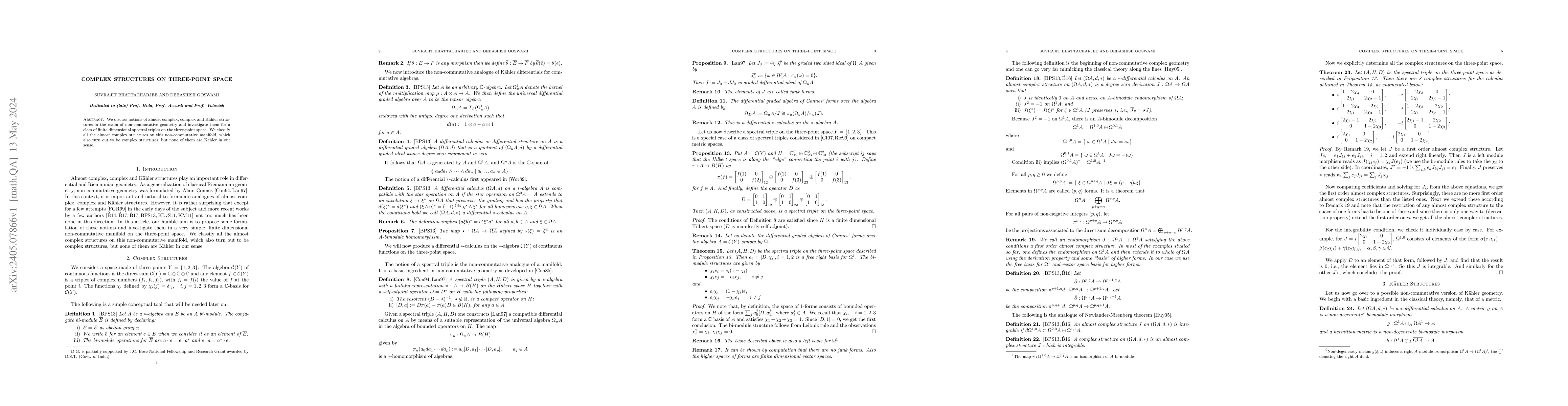 Thumbnail for Complex structures on Three-point space