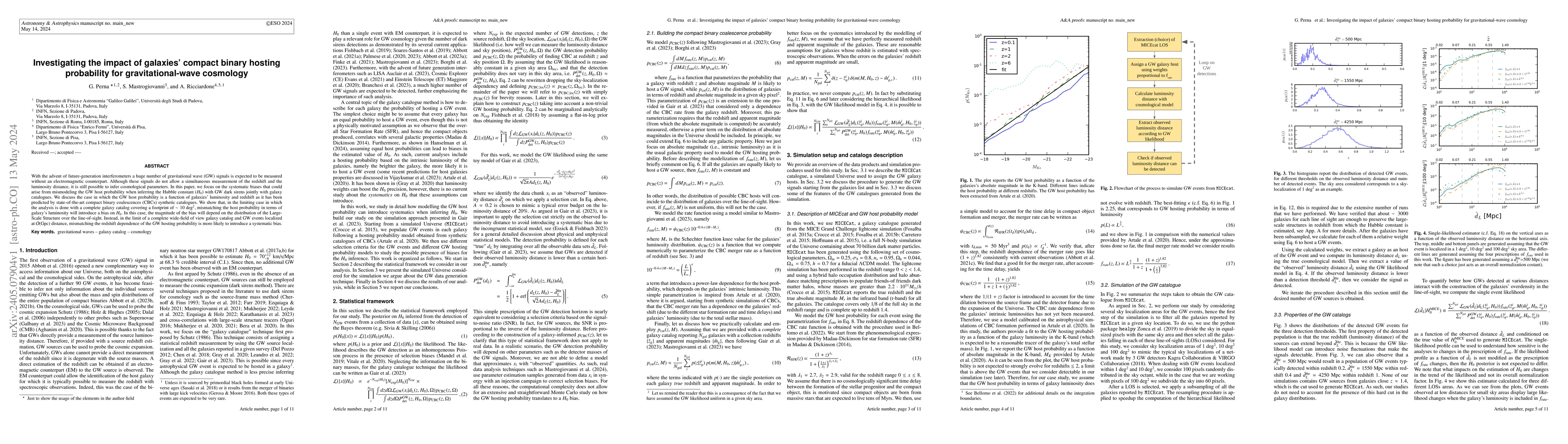 Thumbnail for Investigating the impact of galaxies' compact binary hosting probability
  for gravitational-wave cosmology