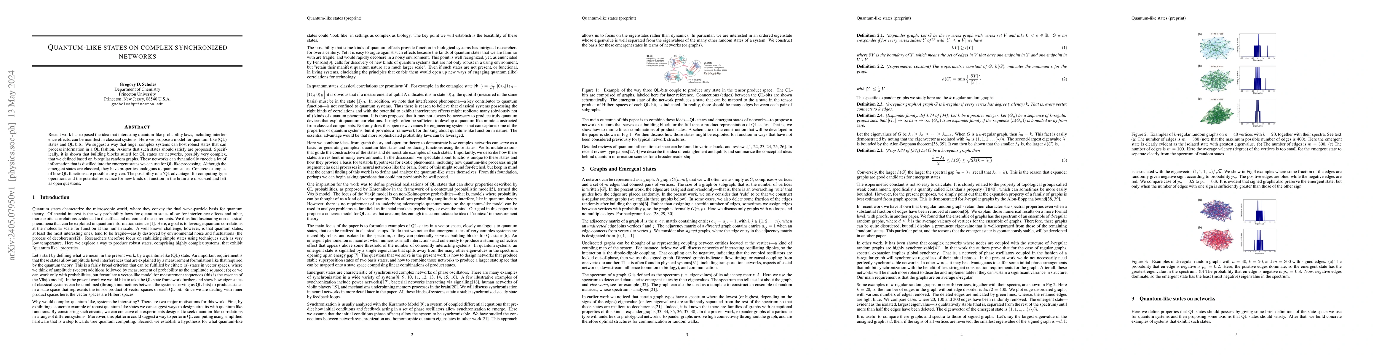 Thumbnail for Quantum-like states on complex synchronized networks