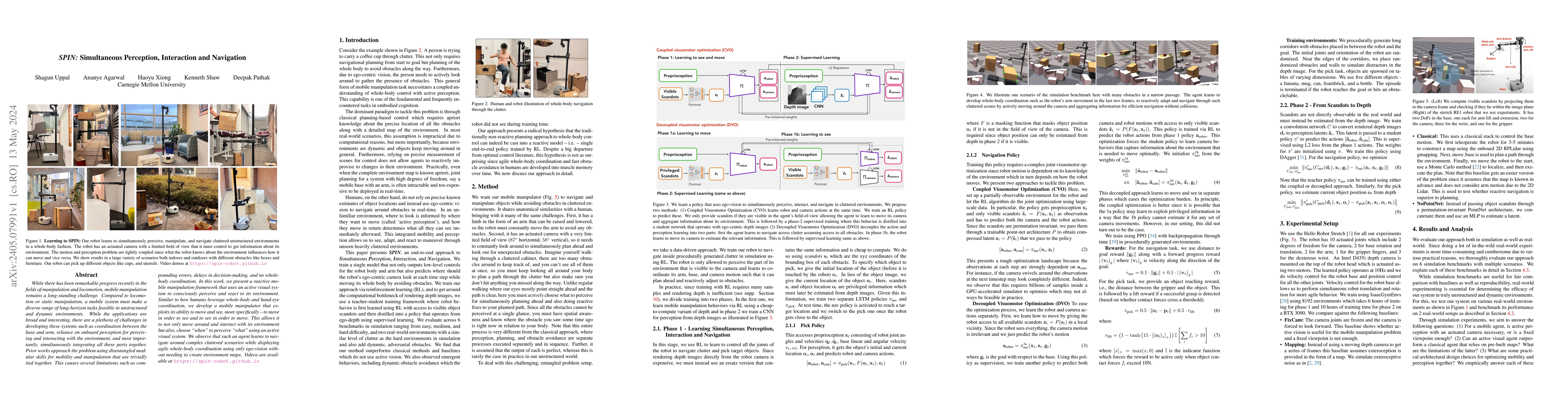 Thumbnail for SPIN: Simultaneous Perception, Interaction and Navigation