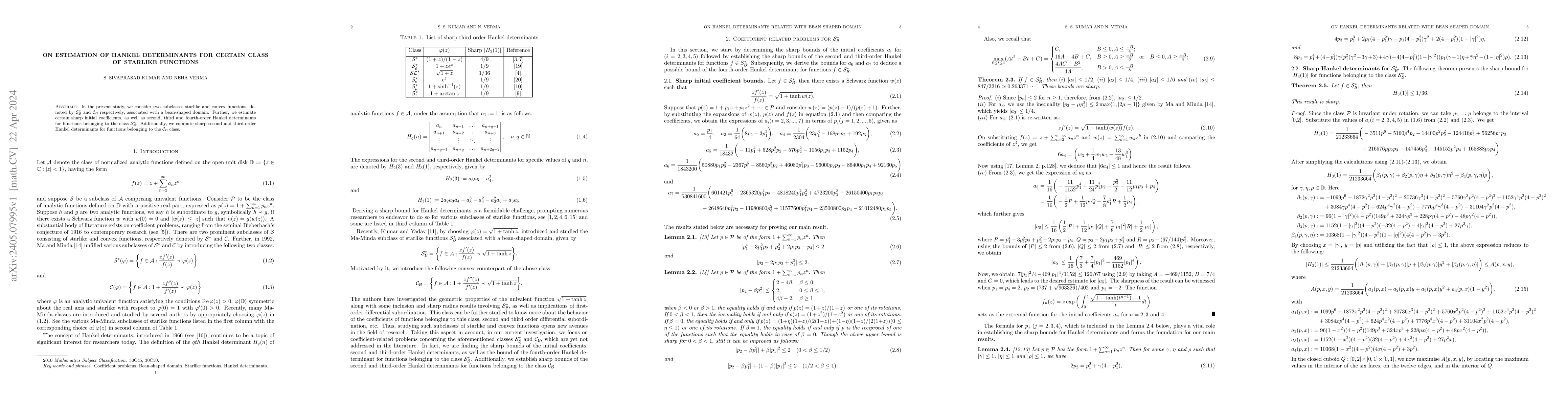 Thumbnail for On estimation of Hankel determinants for certain class of starlike
  functions