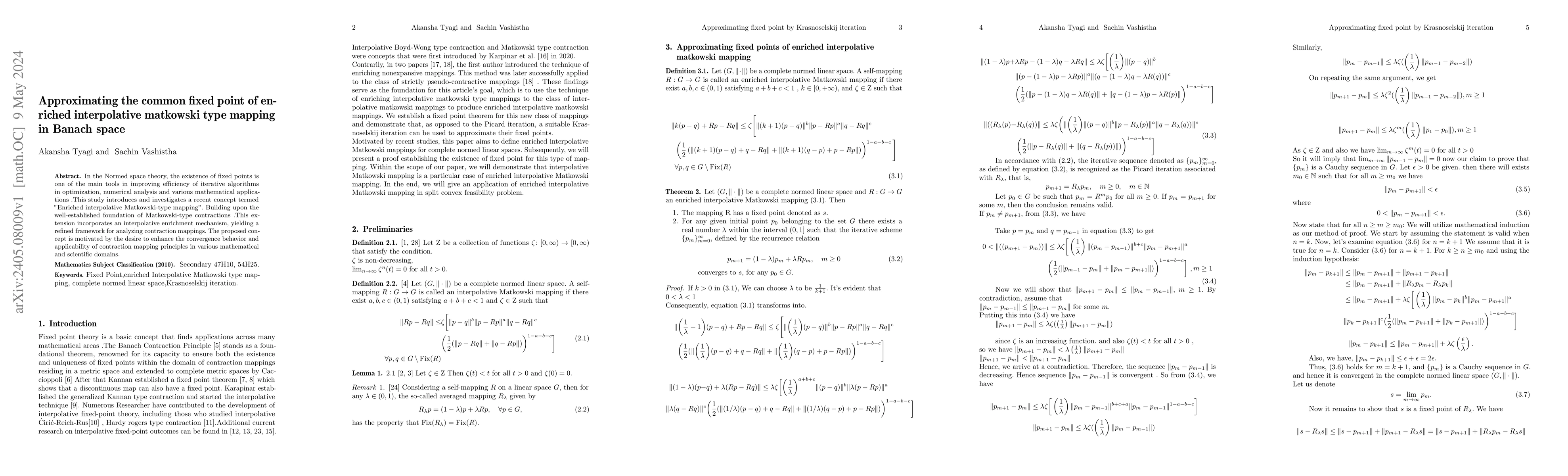 Thumbnail for Approximating the common fixed point of enriched interpolative matkowski
  type mapping in Banach space