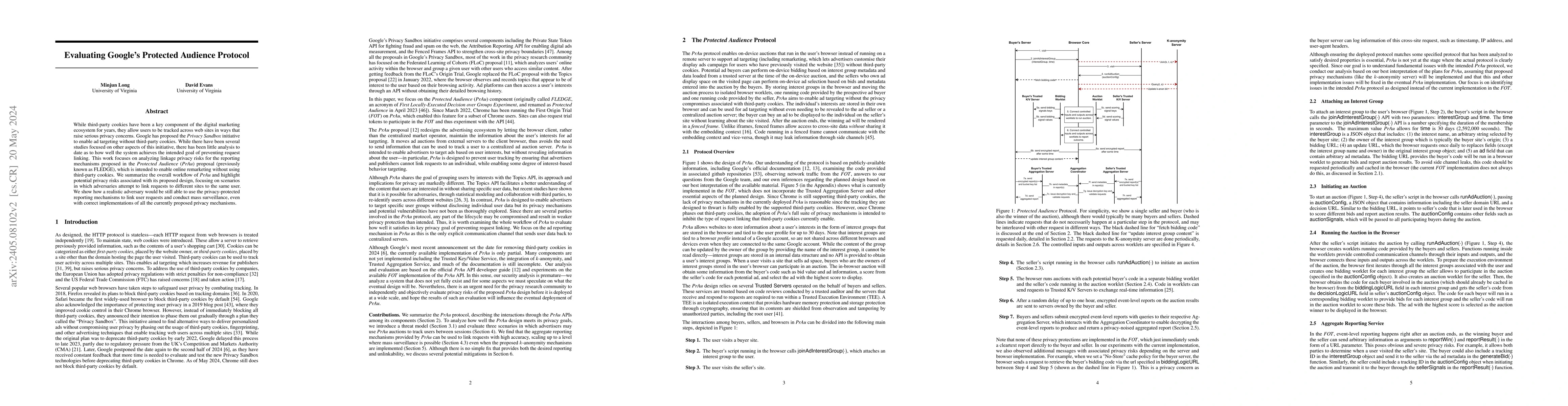 Thumbnail for Evaluating Google's Protected Audience Protocol