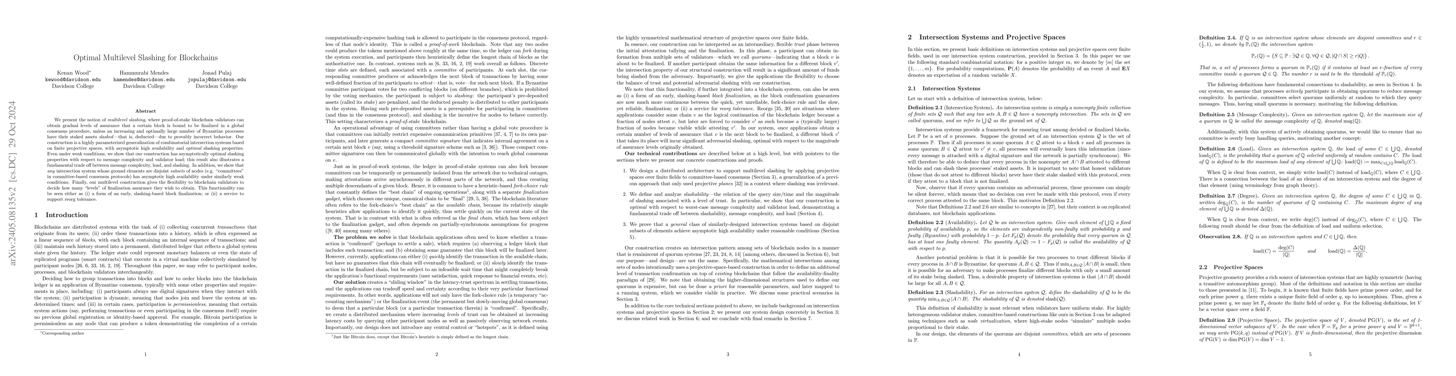 Thumbnail for An Optimal Multilevel Quorum System for Probabilistic Consensus