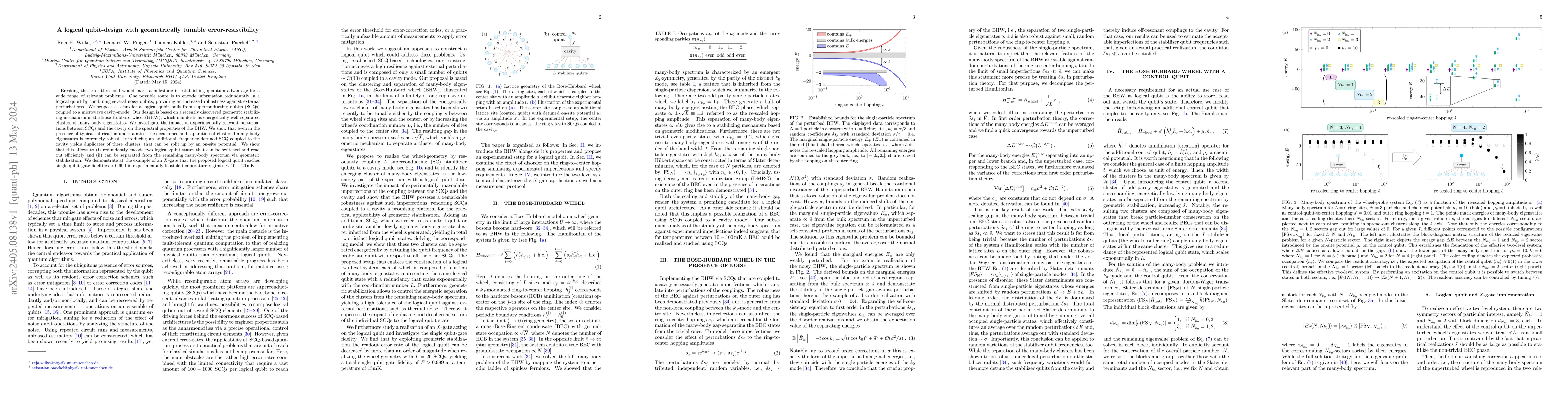 Thumbnail for A logical qubit-design with geometrically tunable error-resistibility