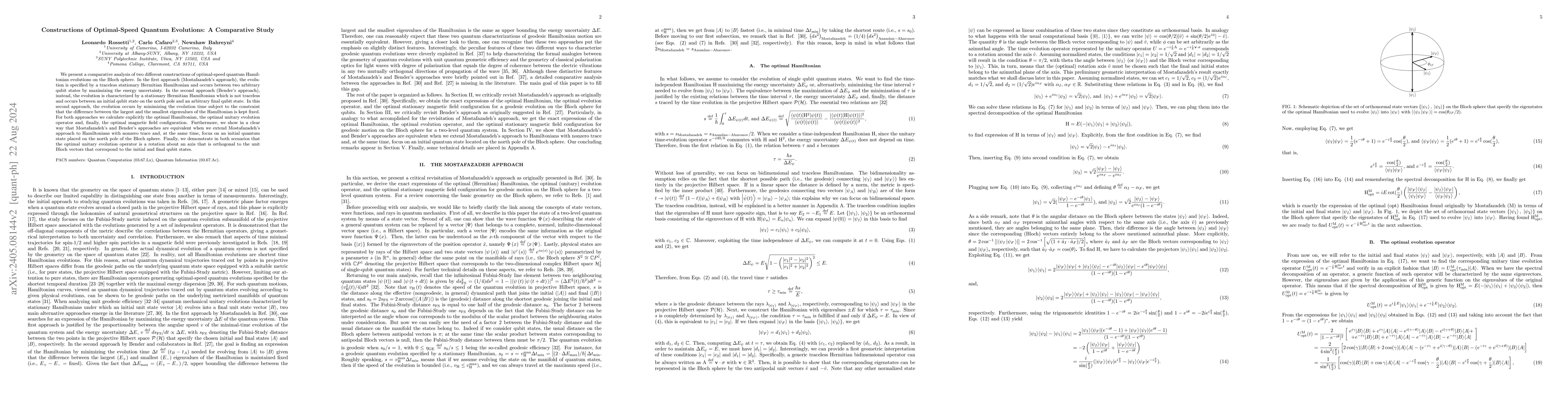 Thumbnail for Constructions of Optimal-Speed Quantum Evolutions: A Comparative Study
