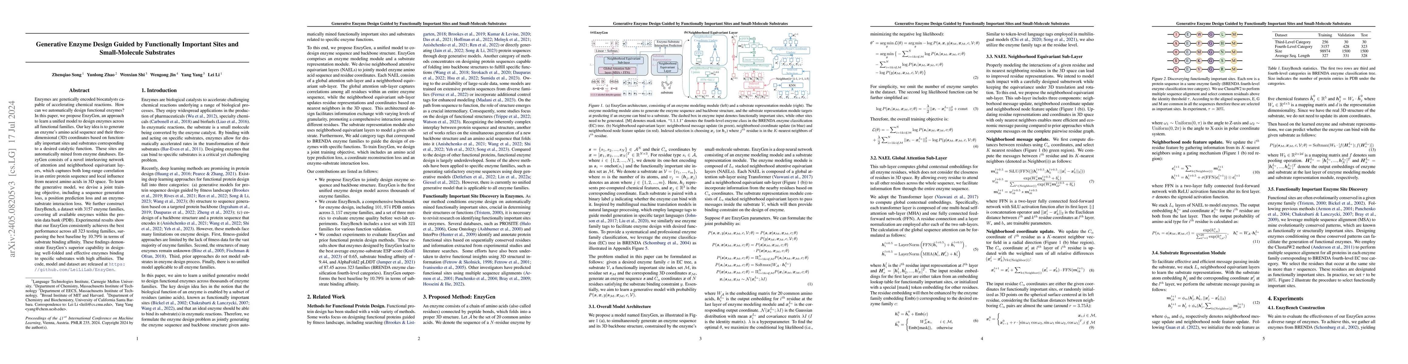 Thumbnail for Generative Enzyme Design Guided by Functionally Important Sites and
  Small-Molecule Substrates