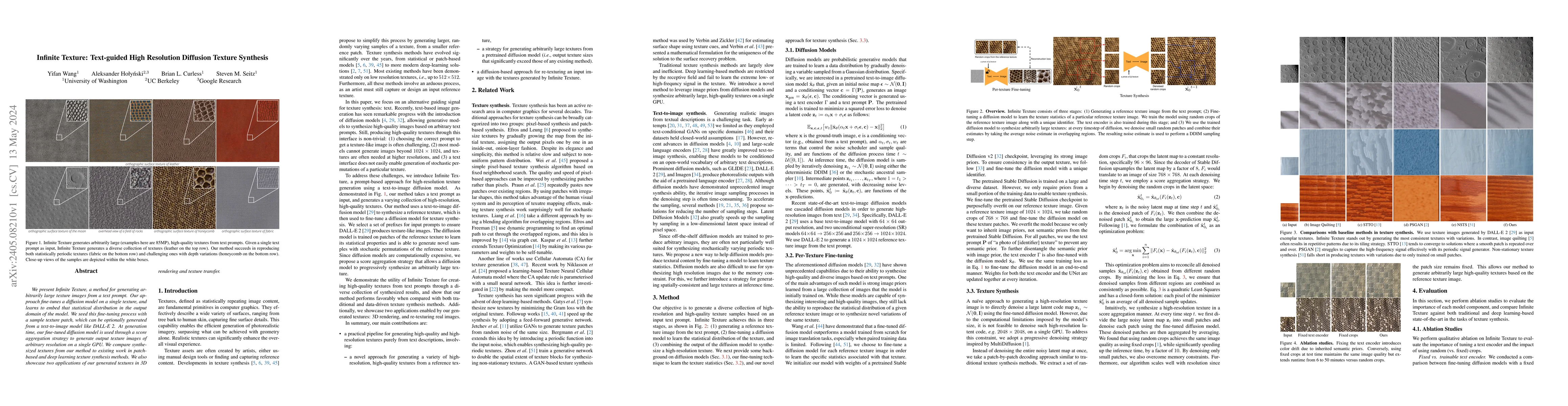 Thumbnail for Infinite Texture: Text-guided High Resolution Diffusion Texture
  Synthesis