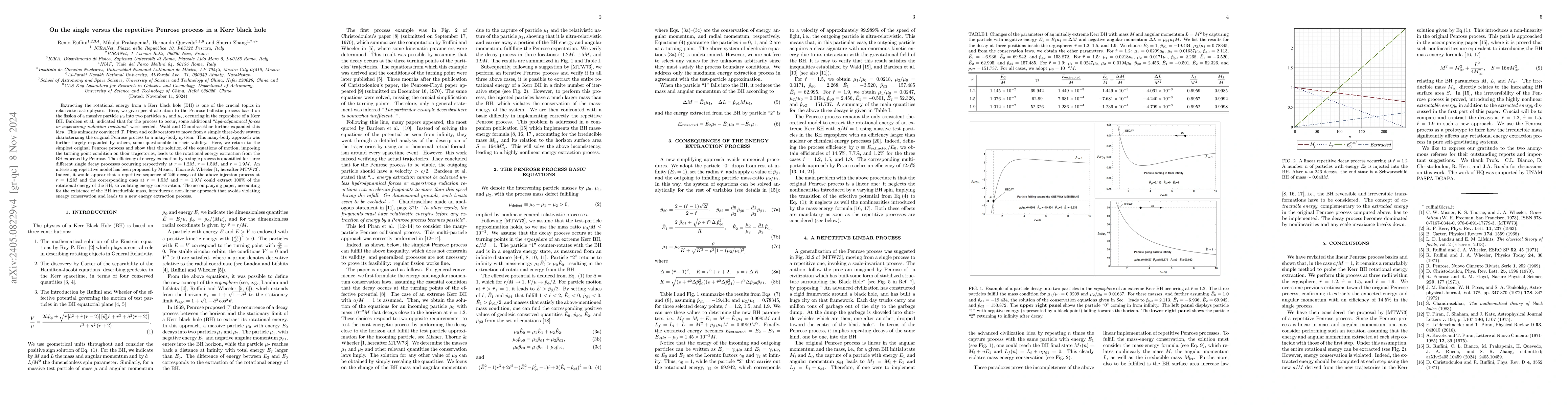 Thumbnail for On the single versus the repetitive Penrose process in a Kerr black hole