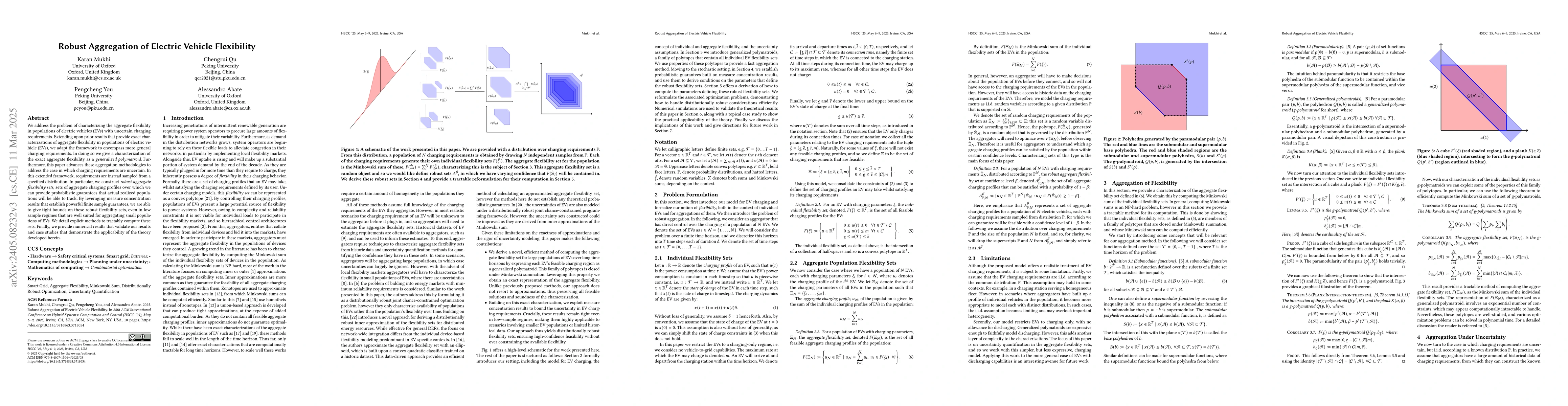 Thumbnail for Distributionally Robust Aggregation of Electric Vehicle Flexibility