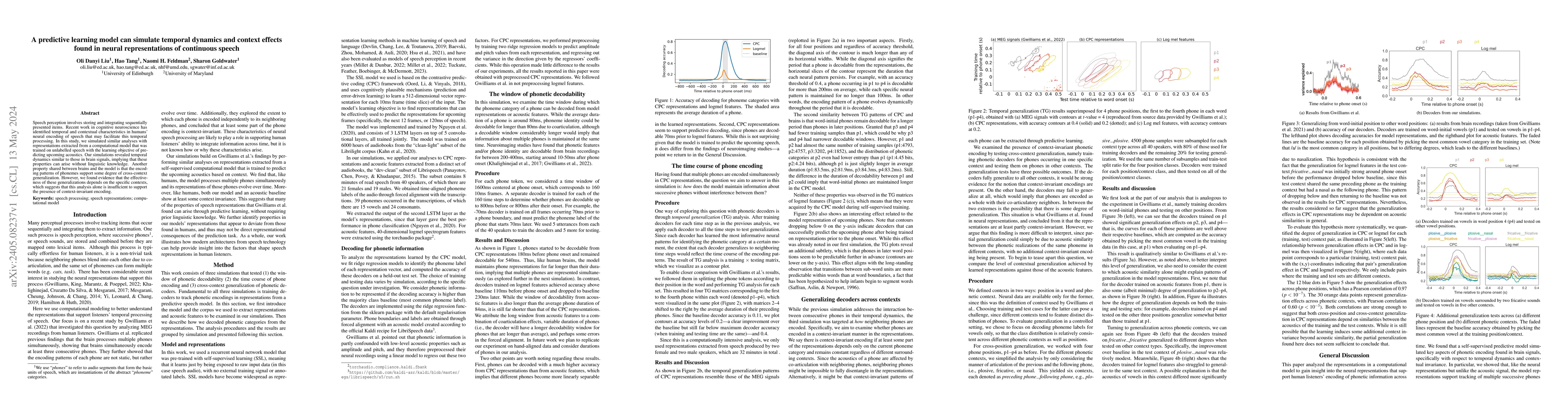 Thumbnail for A predictive learning model can simulate temporal dynamics and context
  effects found in neural representations of continuous speech