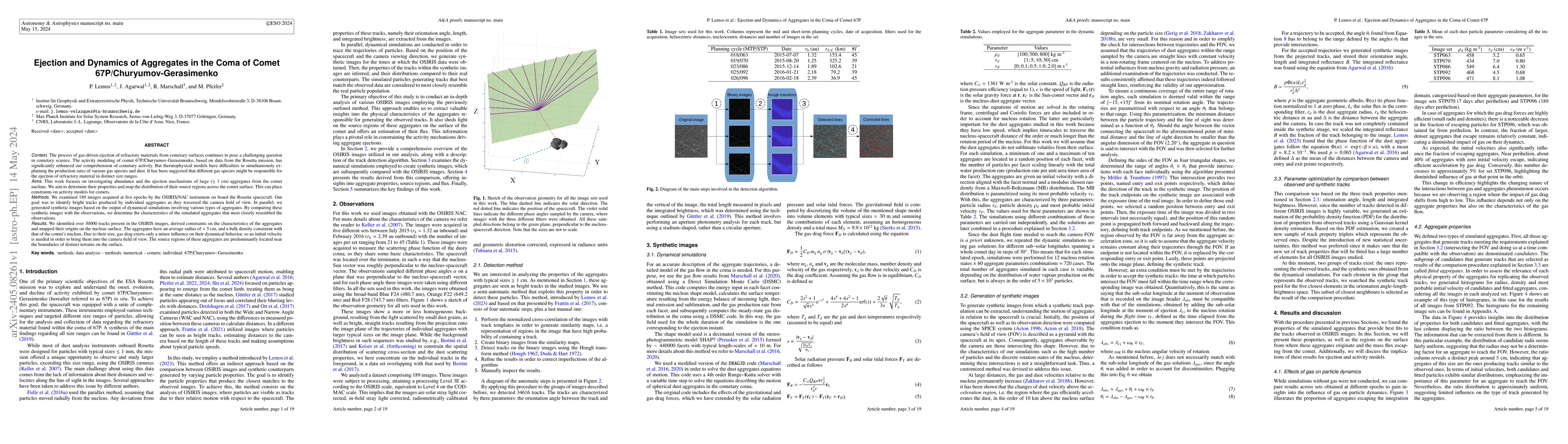 Thumbnail for Ejection and Dynamics of Aggregates in the Coma of Comet
  67P/Churyumov-Gerasimenko