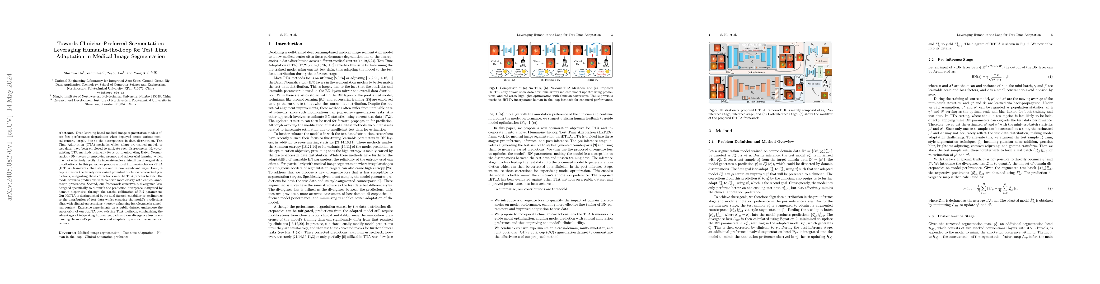 Thumbnail for Towards Clinician-Preferred Segmentation: Leveraging Human-in-the-Loop
  for Test Time Adaptation in Medical Image Segmentation