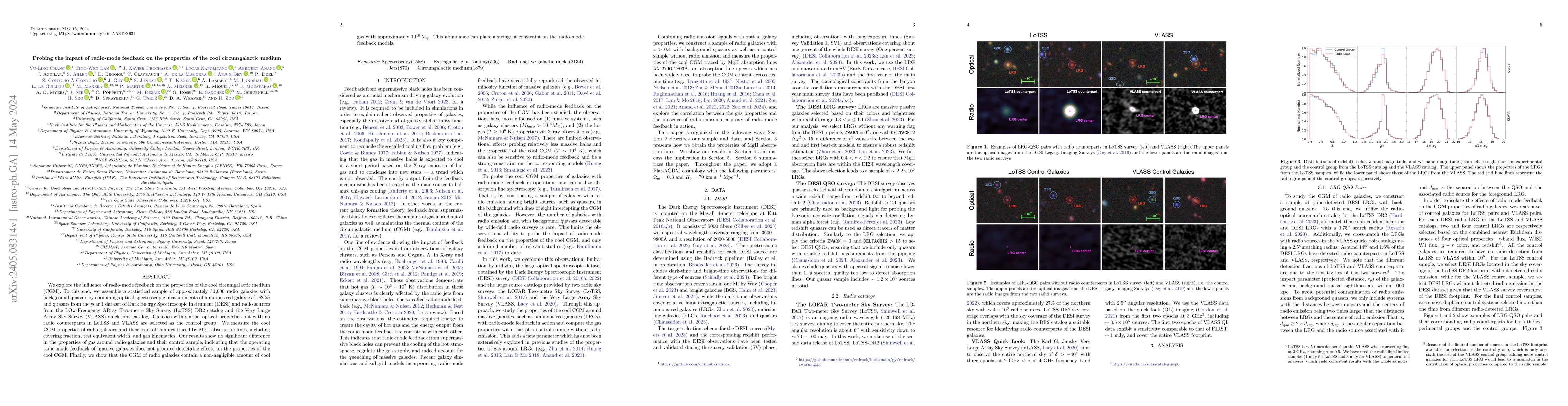 Thumbnail for Probing the impact of radio-mode feedback on the properties of the cool
  circumgalactic medium