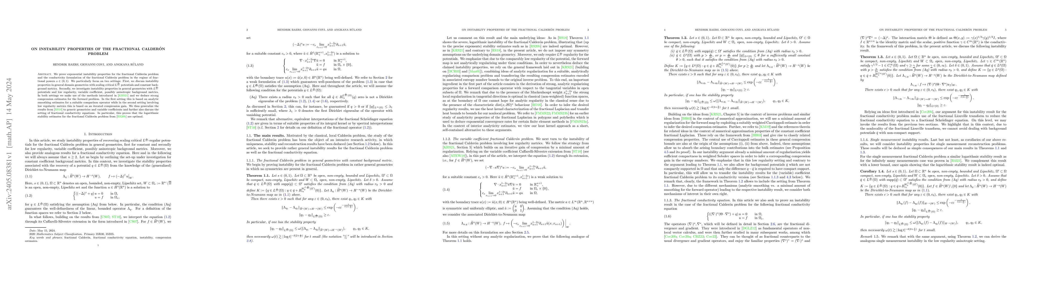 Thumbnail for On Instability Properties of the Fractional Calder\'{o}n Problem