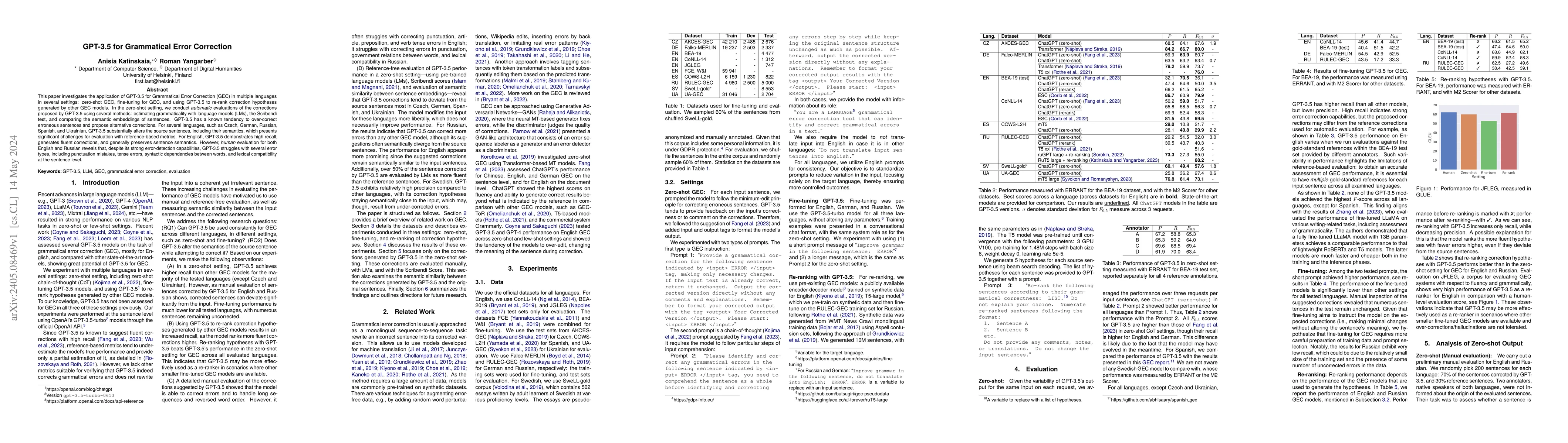 Thumbnail for GPT-3.5 for Grammatical Error Correction
